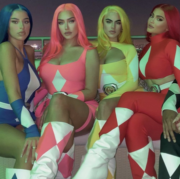 kylie jenner and her friends as power rangers