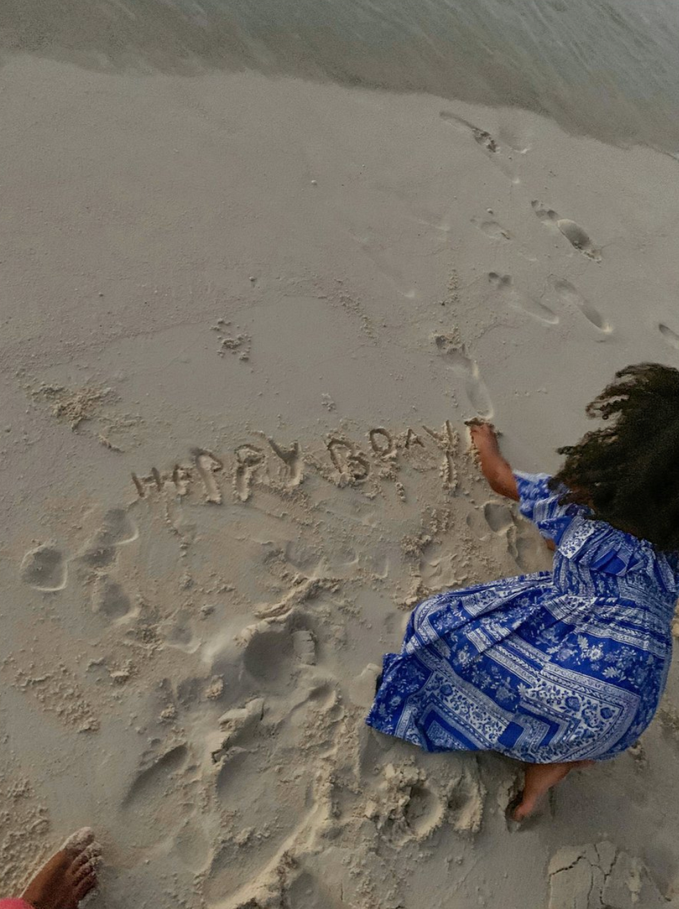 beyoncé's kids with her during her 38th birthday celebration