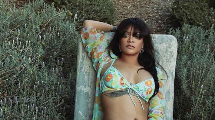 Rihanna Wears Floral Savage x Fenty Lingerie in Instagram Photo
