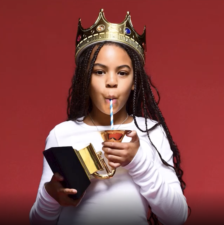 blue ivy carter with her grammy