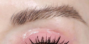 Eyebrow, Eyelash, Eye, Face, Skin, Cosmetics, Iris, Organ, Close-up, Eyelash extensions, 