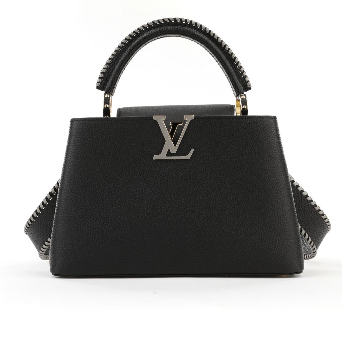 Liya Kebede and Raee in Paris for Louis Vuitton Capucines Bags