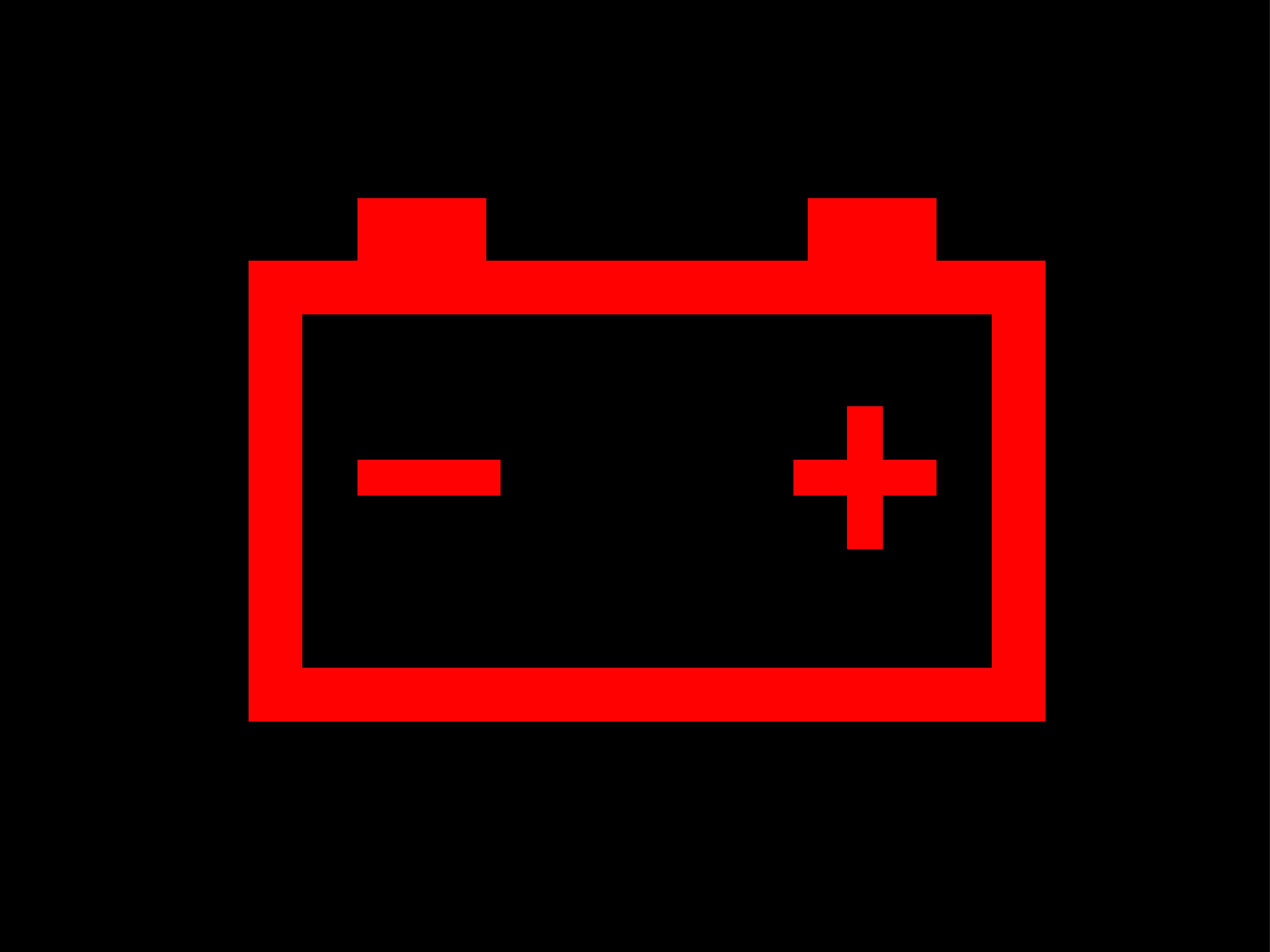 red battery light in car meaning