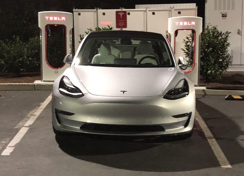 Tesla Model 3 Supercharger