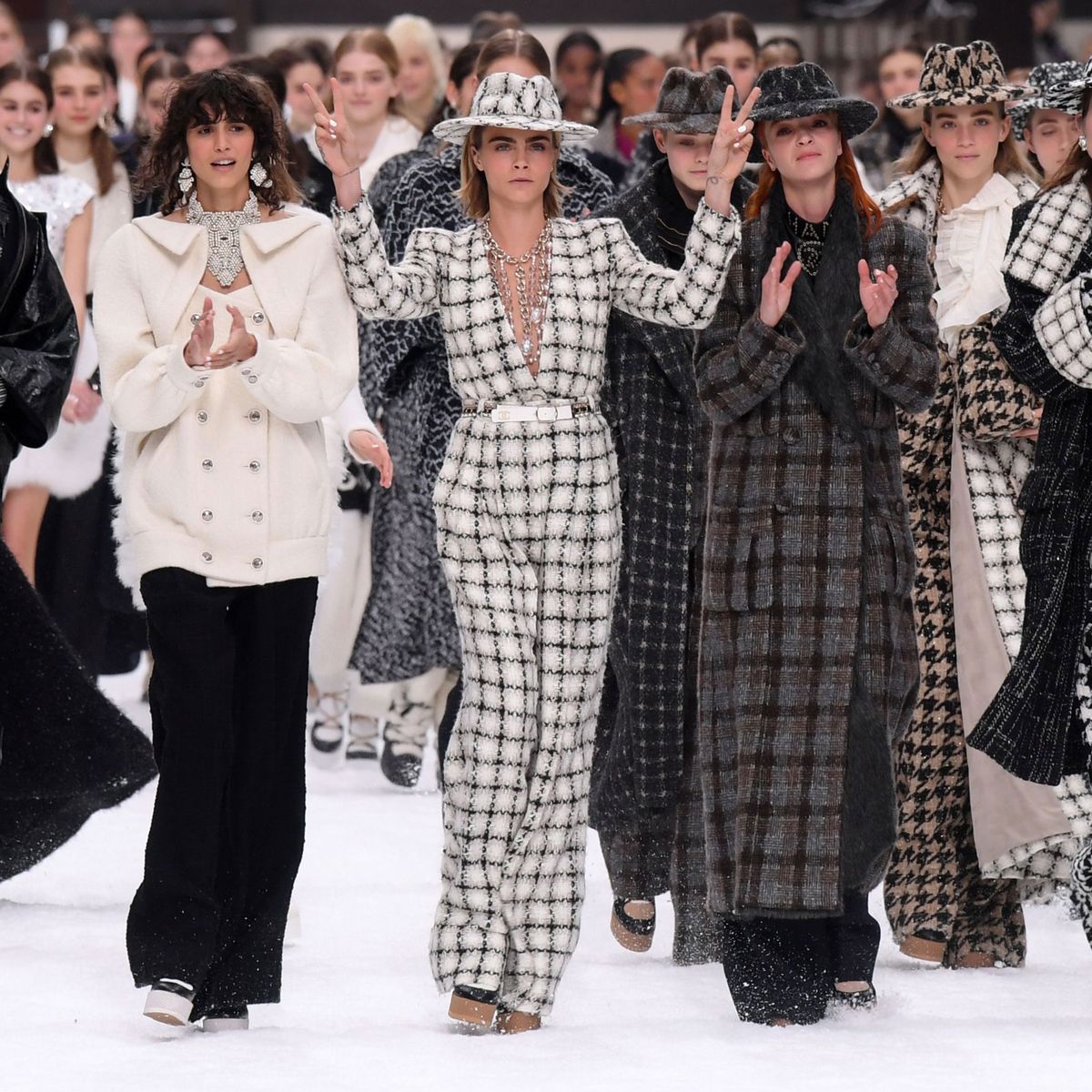 Chanel creates a snow-covered winter wonderland for Karl Lagerfeld's last  show