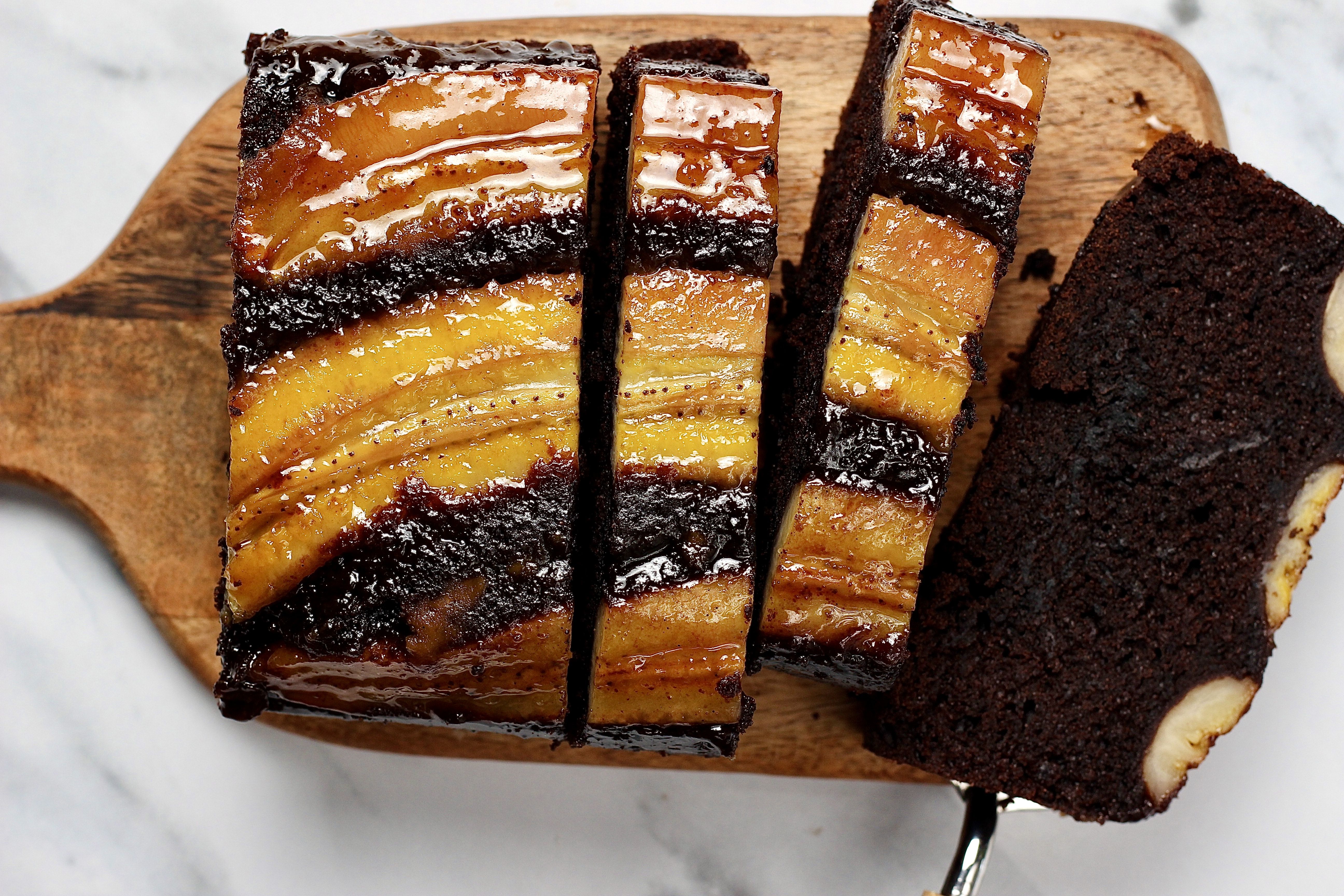 RECIPE: The Moistest Caramelised Banana Upside-Down Cake - Bakestarters
