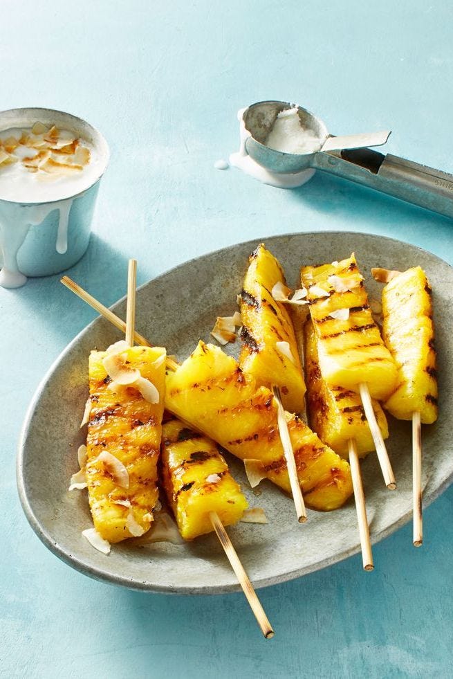 grilled pineapple skewers