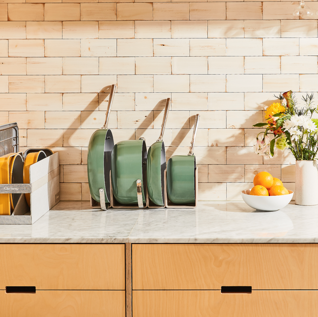 Caraway's New Bakeware Set Features Sage and Marigold Colors