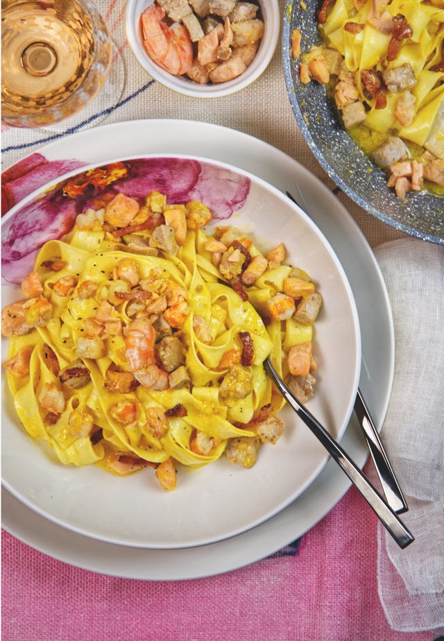 Carbonara di mare: ricetta facile e veloce per 4 persone