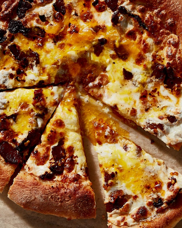 carbonara pizza