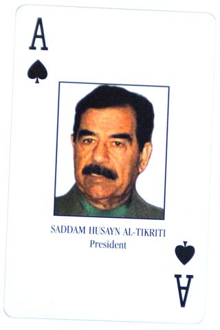 Saddam Hussein Card