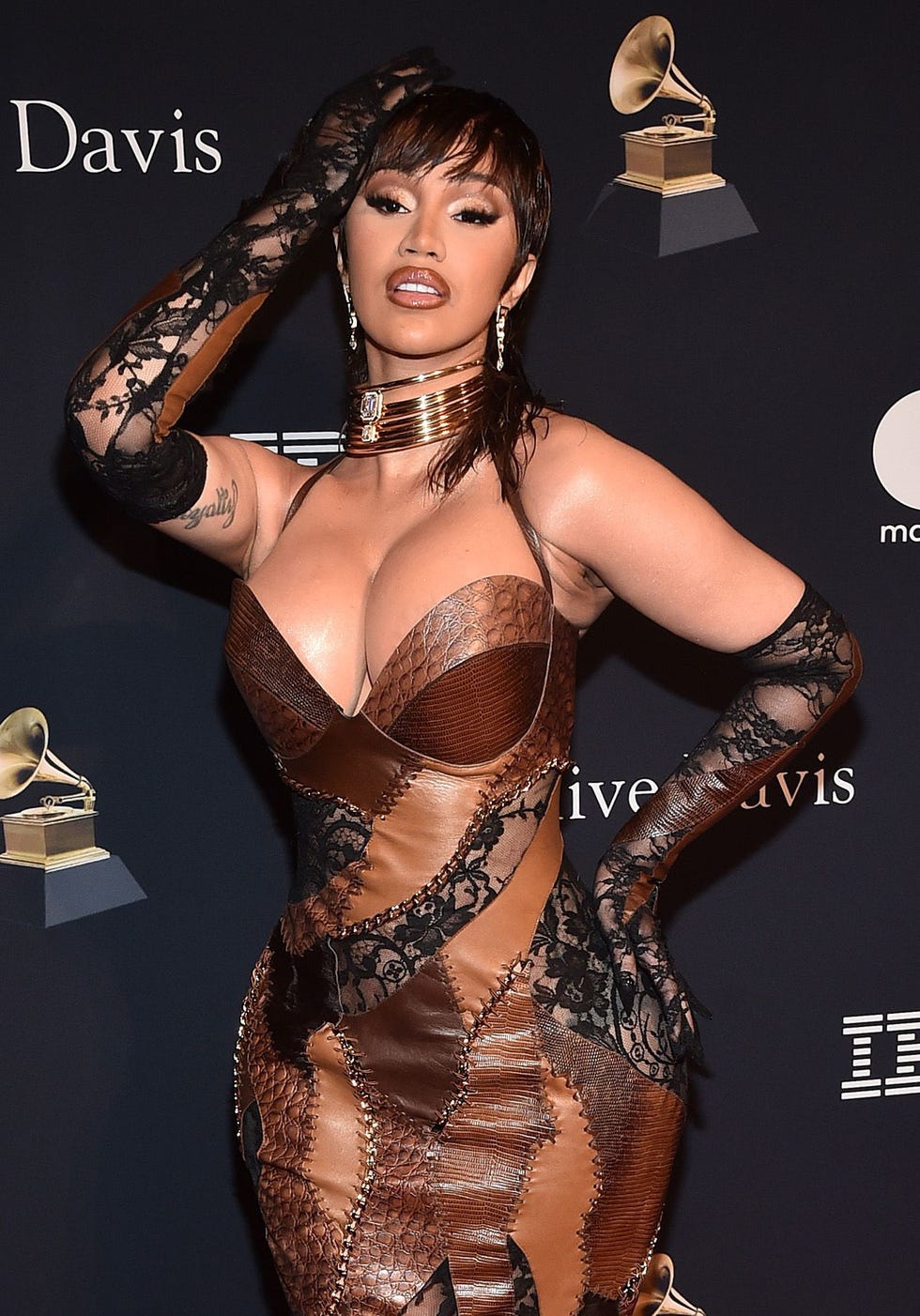 los angeles, california february 04 cardi b attends the pre grammy gala grammy salute to industry icons honoring julie greenwald and craig kallman on february 04, 2023 in los angeles, california photo by alberto e rodriguezgetty images for the recording academy