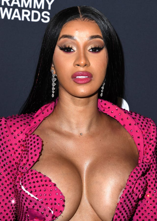 Cardi B looks incredible in her naked dress and '90s bombshell hair