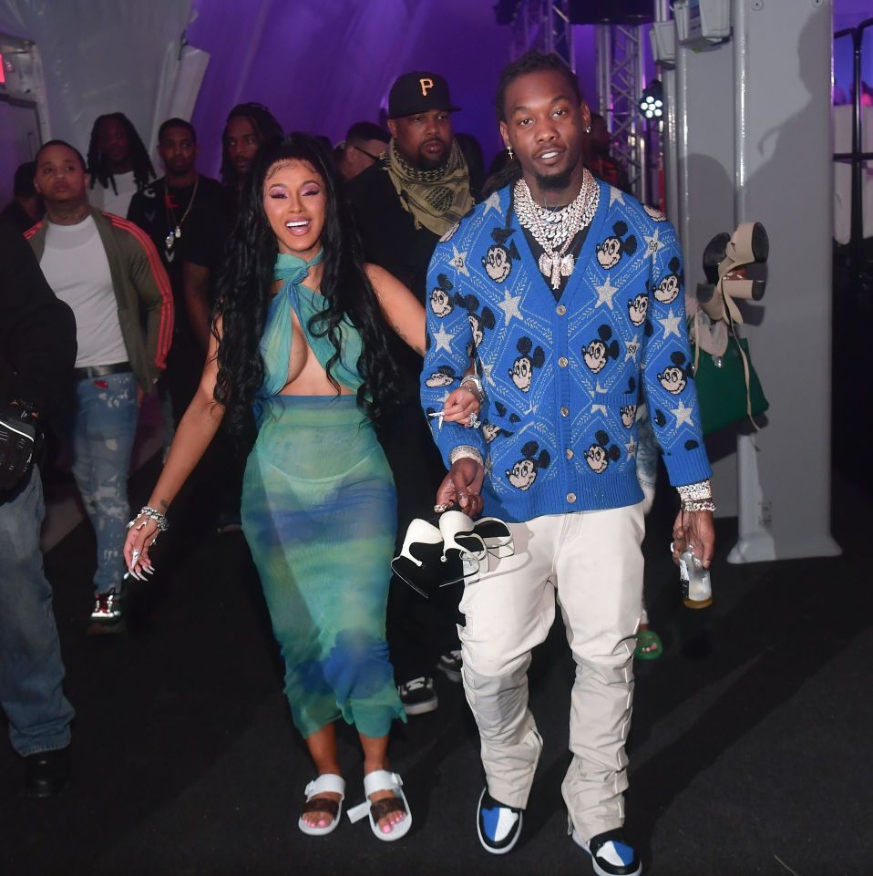 Sneakers Dior worn by Offset when its live Clout & Press with Cardi B for  the BET Awards 2019