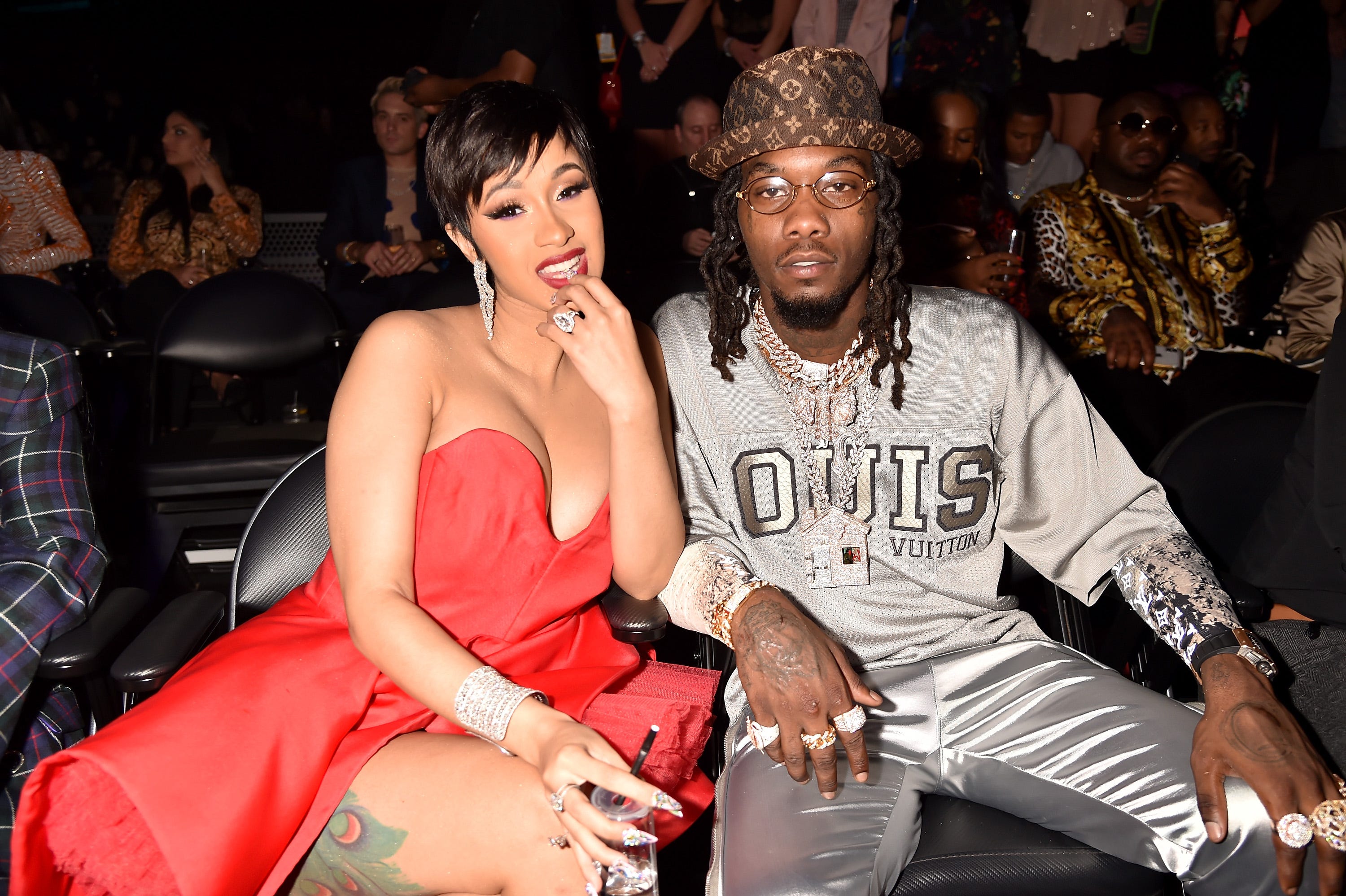 Cardi B & Offset Reunite For Her 28th Birthday & Kissing Is Involved!