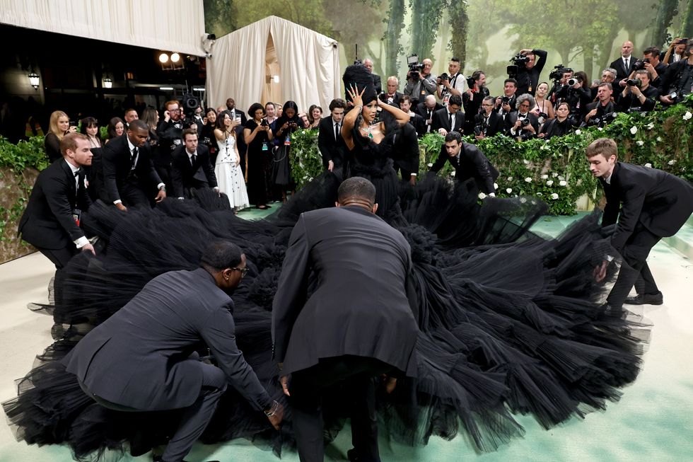 the 2024 met gala celebrating "sleeping beauties: reawakening fashion" arrivals