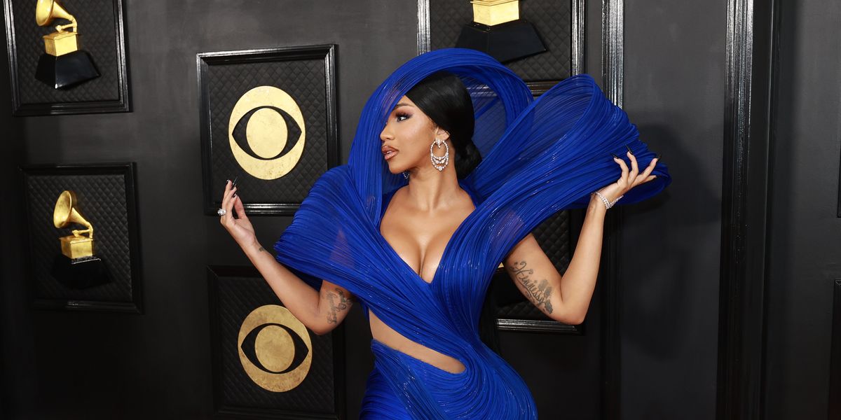 Cardi B Won the 2023 Grammys Red Carpet in Stunning Couture Cutout Gown—See  Pics