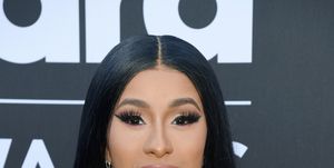 Cardi B's '90s inspired updo is giving Pamela Anderson vibes