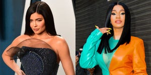 kylie jenner cardi b red carpet