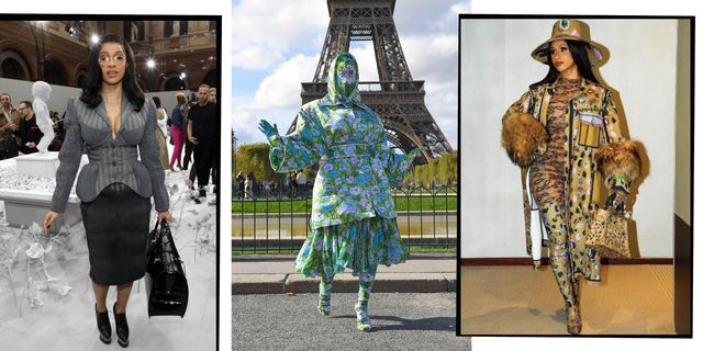 Cardi B Paris Fashion Week Looks: Mugler, Richard Quinn, Schiaparelli – WWD