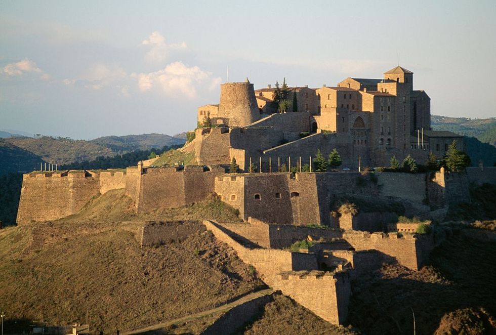 cardona castle, now a parador, catalonia