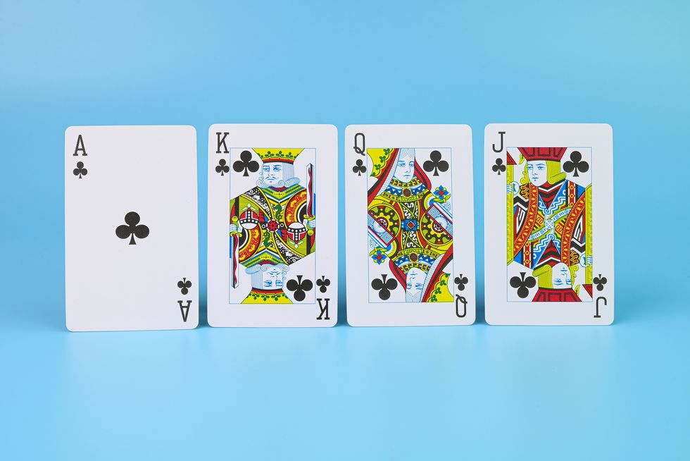 clubs playing cards