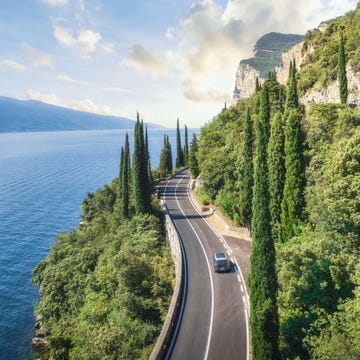Scenic road on Lake Garda scenic road on lake garda
