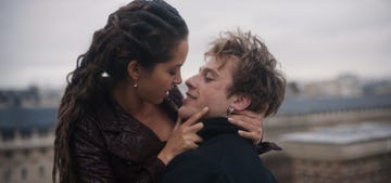 lyna khoudri and benjamin voisin in "carême,"