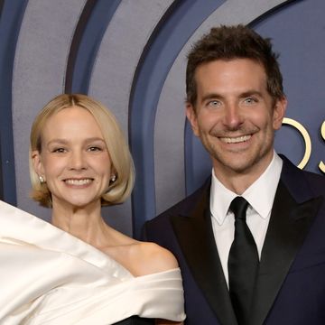carey mulligan on the red carpet with bradley cooper