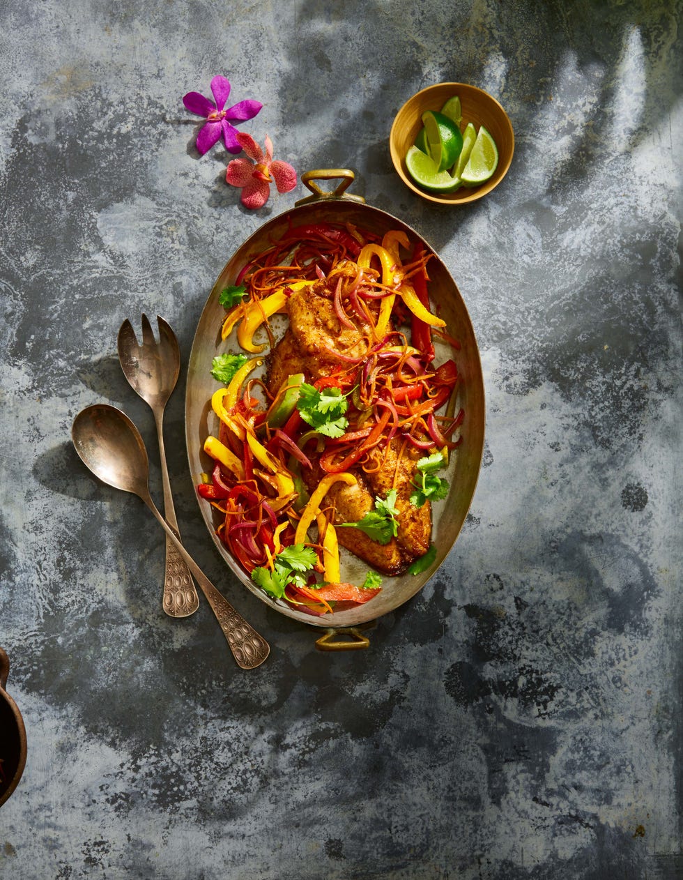 caribbean style fish with peppers