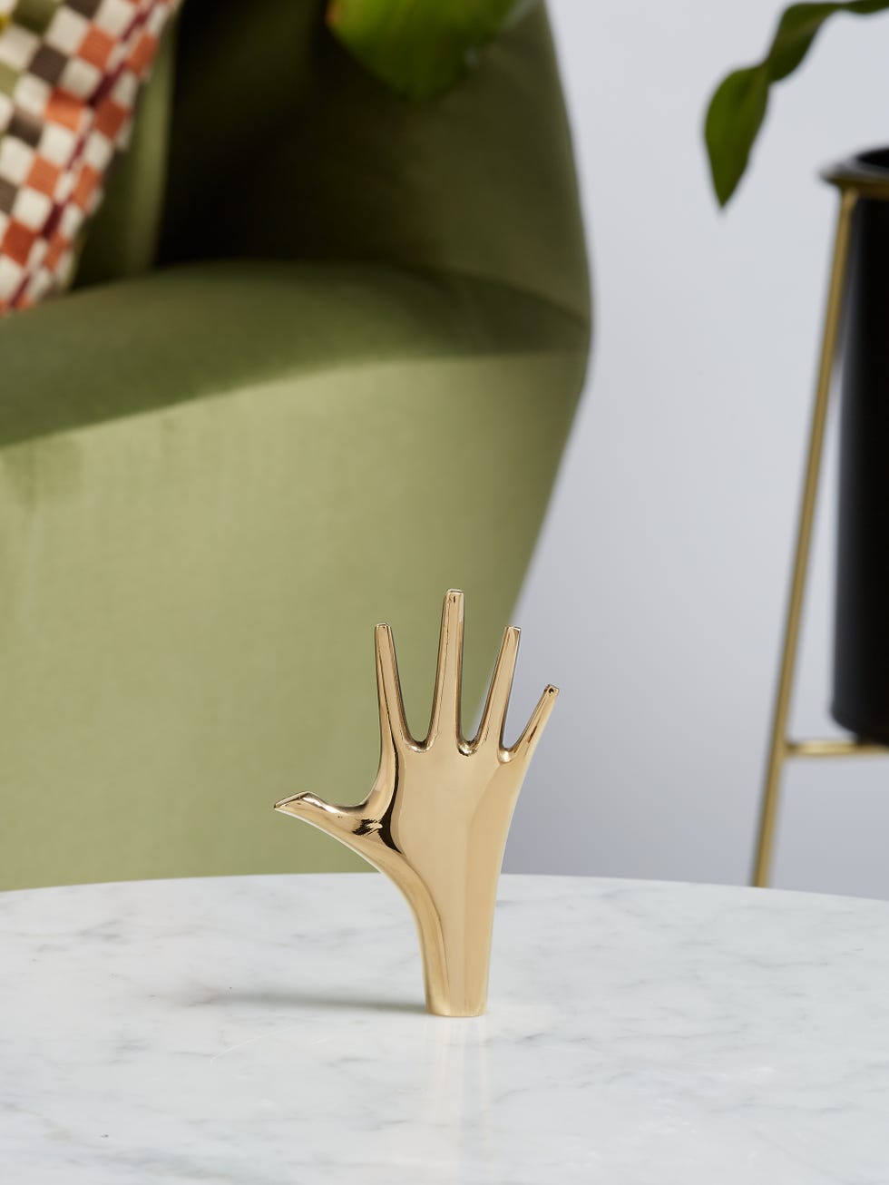 carl aubock brass hand ornament