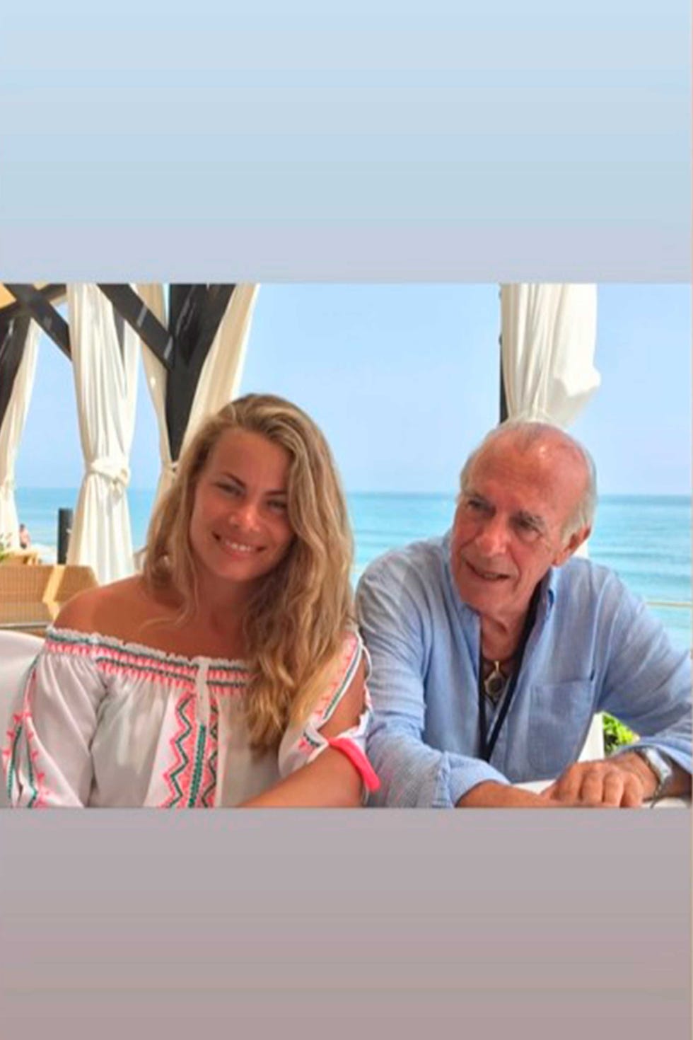 carla goyanes con su padre en una imagen de instagram