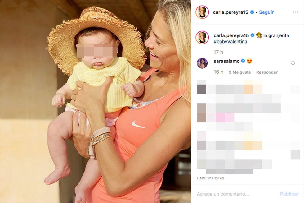 Carla Pereyra comparte una foto de su hija Valentina