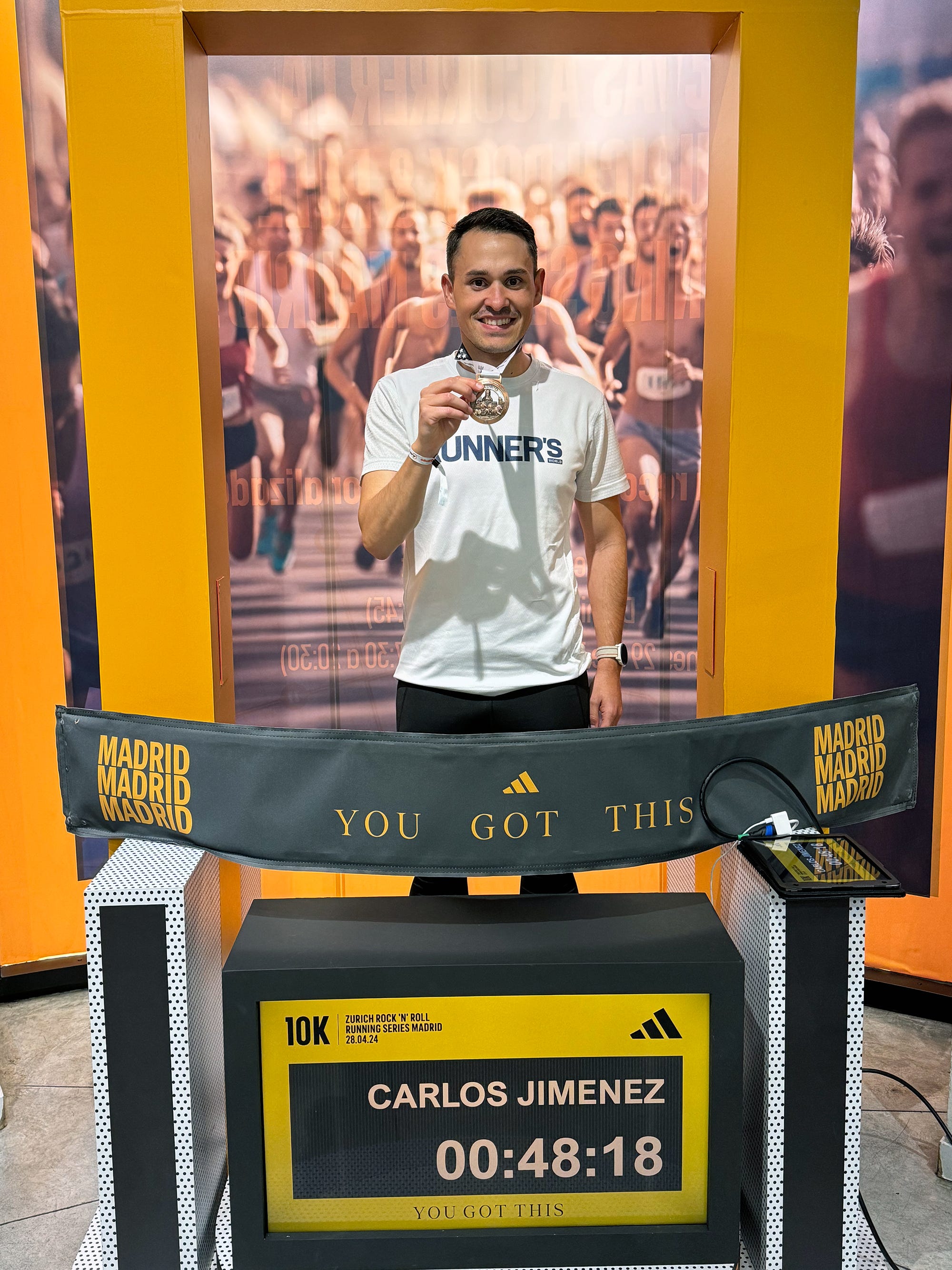 a man standing behind a podium