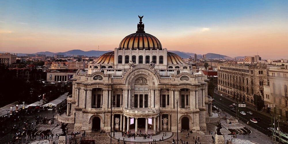 palacio de bellas artes in mexico city, travel, art,