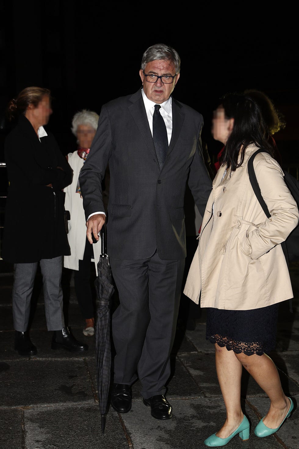 Carlos García Revenga en el funeral Germán López Madrid