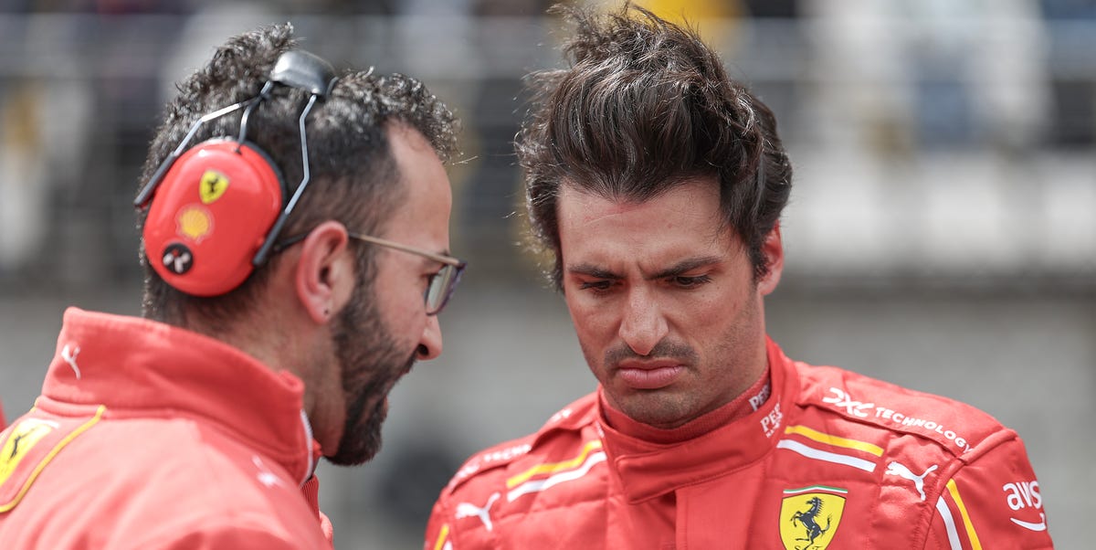 carlos sainz con ferrari f1