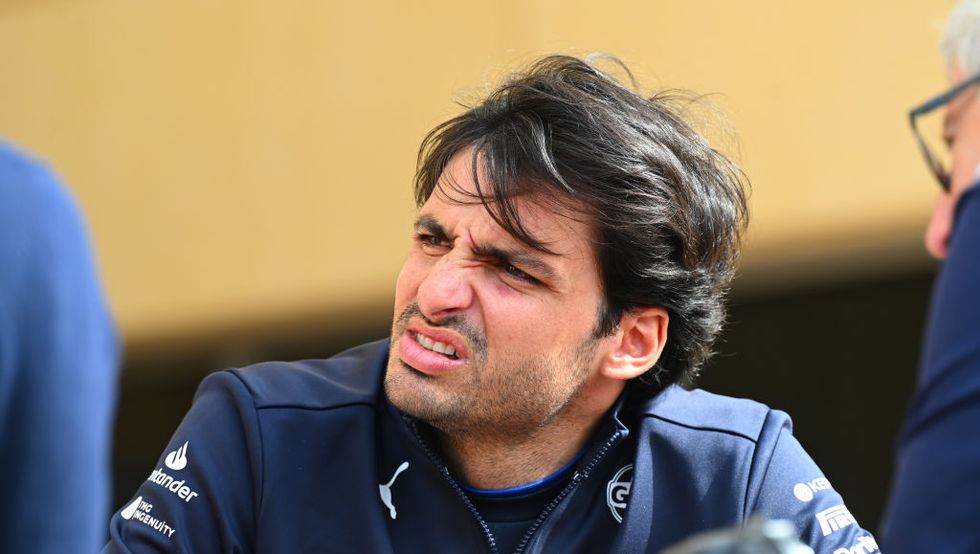 Carlos Sainz in the paddock