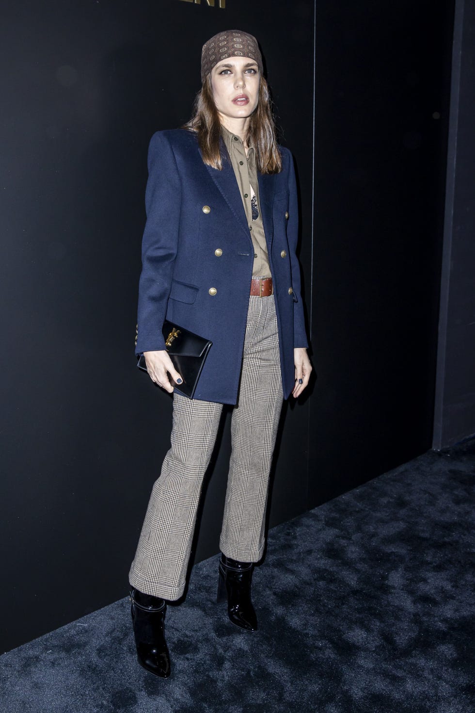 Carlota de Mónaco en el desfile de Saint Laurent en París