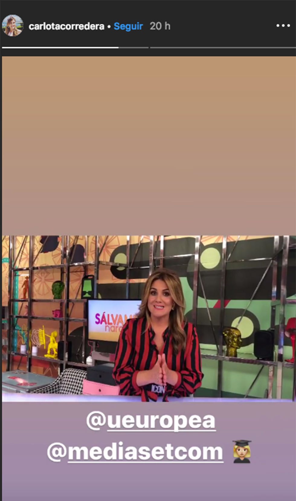 Carlota Corredera profesora de universidad