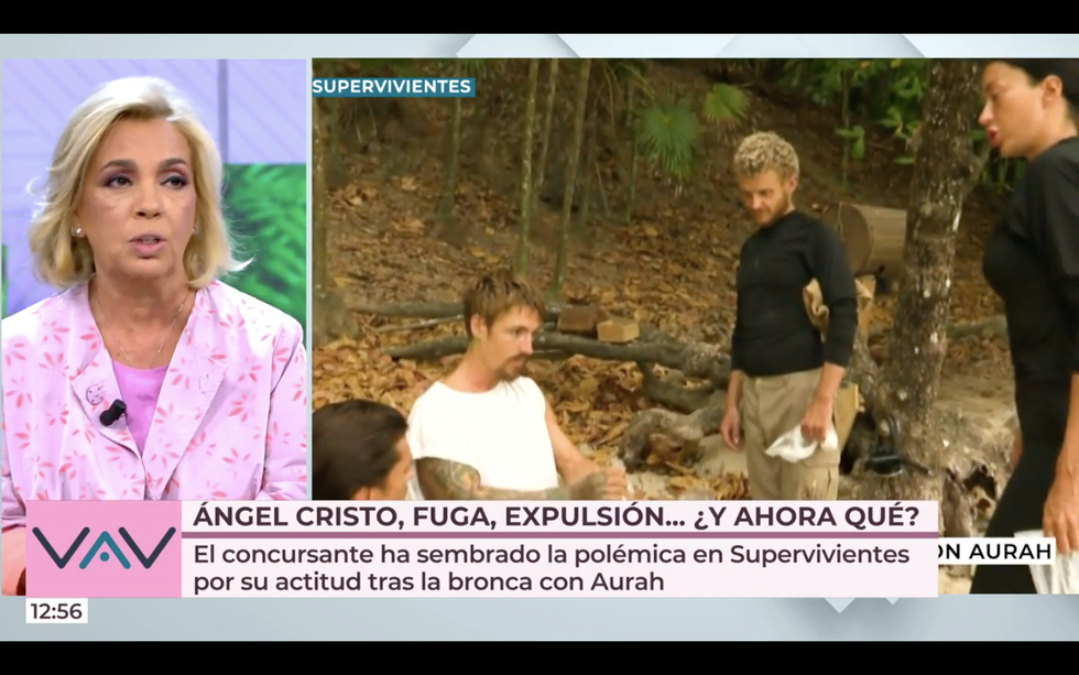 carmen borrego critica a Ángel cristo