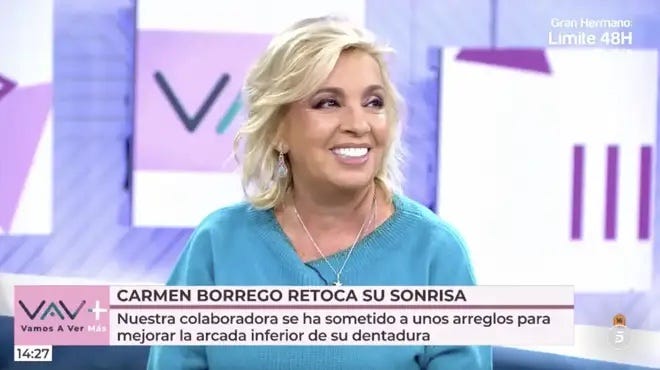 carmen borrego en vamos a ver