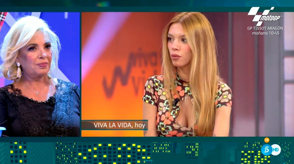 carmen borrego ve un vídeo de alejandra rubio en 'sálvame'