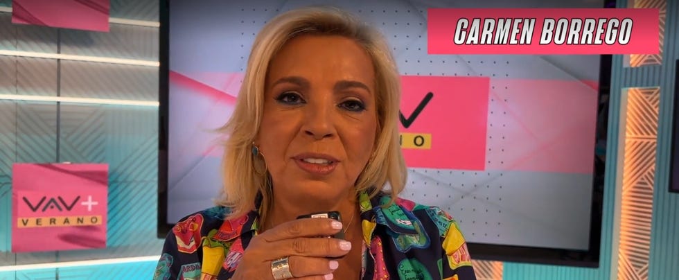 carmen borrego en 'vamos a ver' hablando de su placer de verano