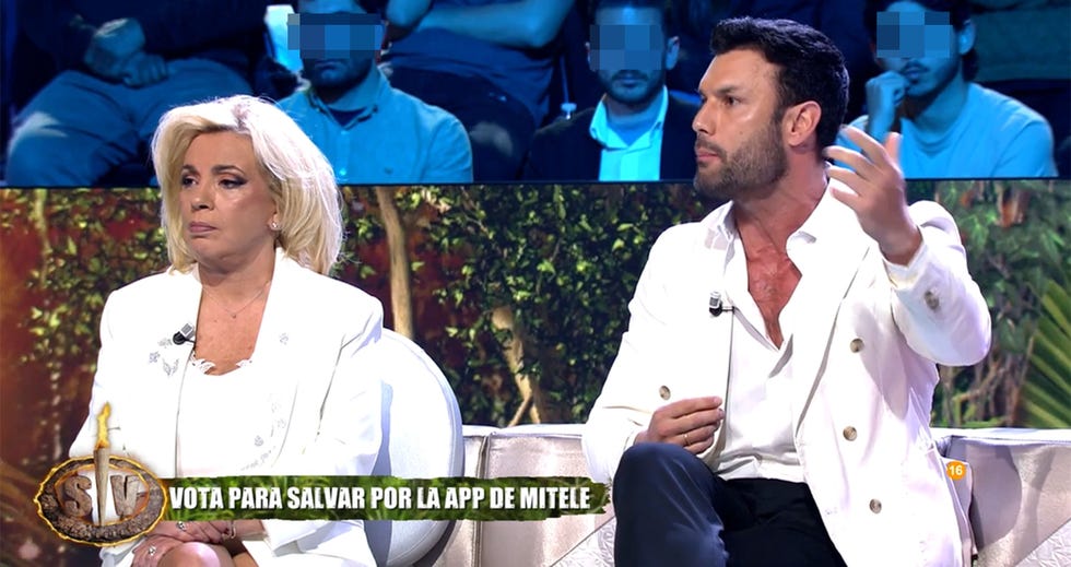 la hermana de terelu y el ex guardia civil en el plato de supervivientes conexion honduras