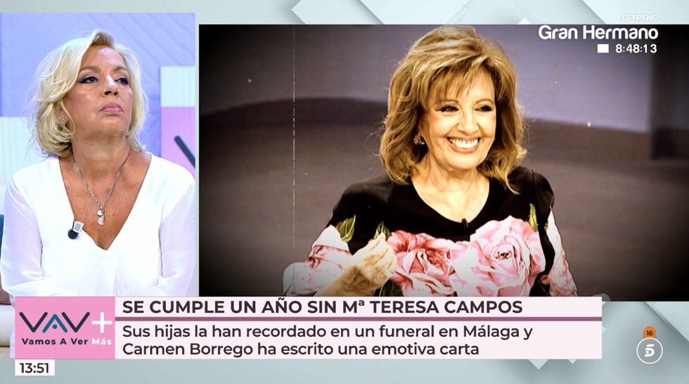 carmen borrego recuerda a su madre, maria teresa campos, en vamos a ver