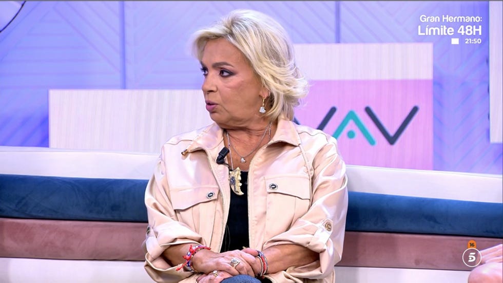 carmen borrego vuelve a vamos a ver tras sus dias de desconexion por la dura entrevista de su hijo cargando contra ella