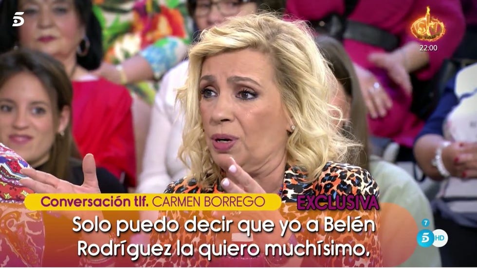 Carmen Borrego responde a Belén Rodríguez
