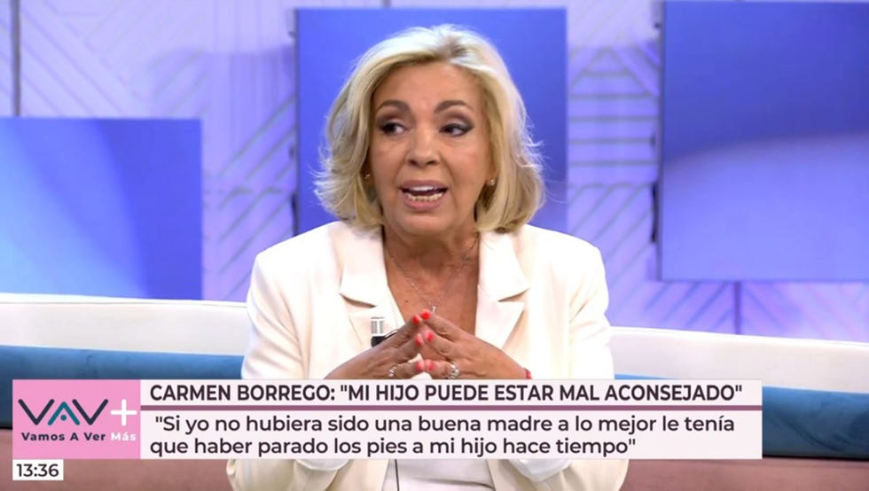 la colaboradora en el plato de telecinco
