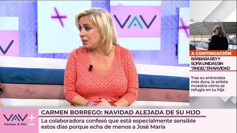 la colaboradora en el plato de telecinco